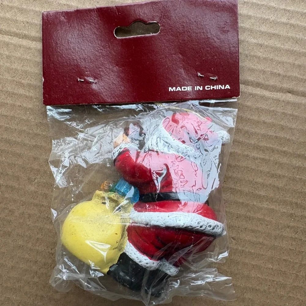 New‎ In Package Old America Stores Vintage Santa Claus Ornament Mini Blow Mold
